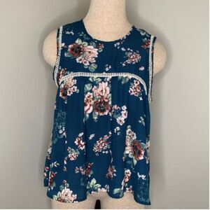 Liberty Love Floral Sleeveless Top Medium